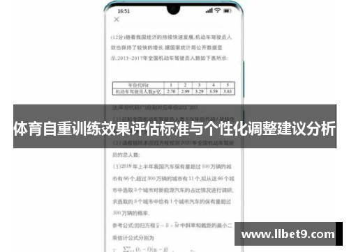 体育自重训练效果评估标准与个性化调整建议分析